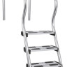 Сходи для басейну Hayward EAF3 Easy access (3 сходинки), для широкого борту, AISI-316