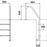 Сходи для басейну Flexinox Standard (4 сходинки), AISI-316L