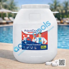 Шок-хлор для басейну AquaDoctor C-60T 50 кг в таблетках