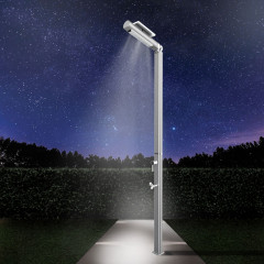 Душ вуличний Aquaviva Quick з LED підсвіткою та мийкою для ніг, графіт Q825/7015-QL