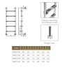 Сходи для басейну Emaux BHK515-SR (5 сходинок), AISI-304
