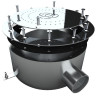 Плато аеромасажне Aquaviva кругле (Ø360) AISI-304, лайнер 2"