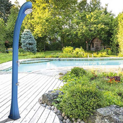 Душ сонячний Aquaviva So Happy з мийкою для ніг, блакитний DS-H221BL, 28 л