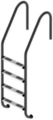 Сходи для басейну Flexinox Standard Nero (4 сходинки) Black, AISI-316L