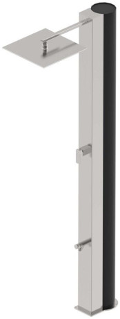 Душ сонячний Flexinox Solar Shower з мийкою для ніг (50 л, AISI-316L)