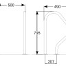 Поручень для басейну Hayward PD1 HF для сходів IDP AISI-316