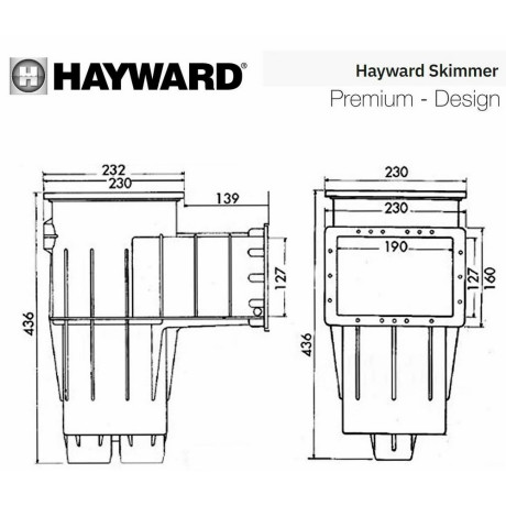 Скімер Hayward 3110 PREMIUM Standart під бетон