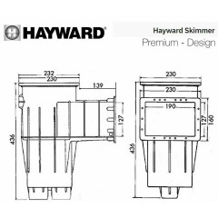 Скімер Hayward 3110 PREMIUM Standart під бетон