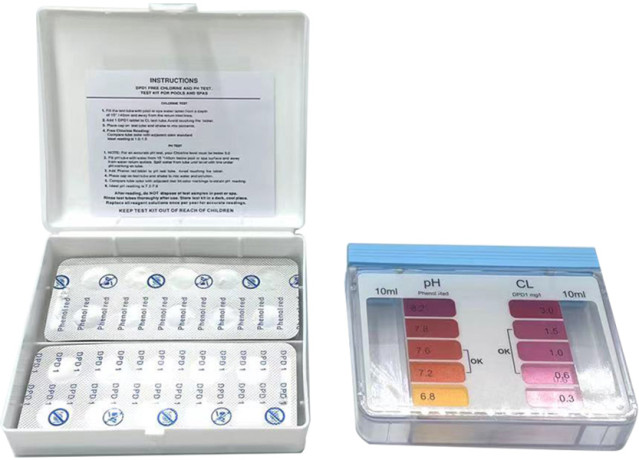 Тестер для басейну AquaDoctor Box таблетковий Cl/pH, 20 тестів
