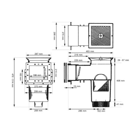 Скімер Hayward SP1084 AutoSkim Standart під лайнер