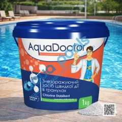 Шок-хлор для басейну AquaDoctor C-60 1 кг в гранулах