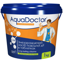 Хлор для басейну AquaDoctor C-90T 1 кг в таблетках