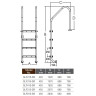 Сходи для басейну Emaux Standard SLF315-SR (3 сходинки), AISI-304