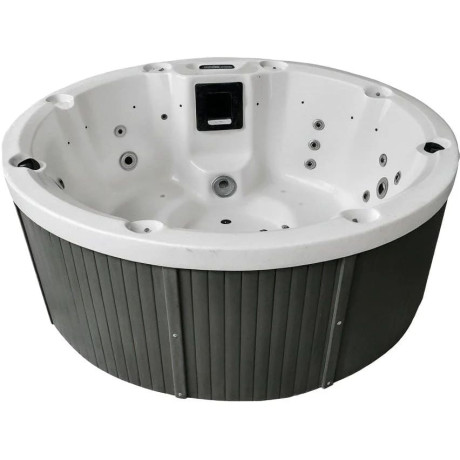 СПА-басейн Aquajoy Lagoon Air (195х82 см), Сріблясто-білий мармур