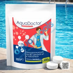 Шок-хлор для басейну AquaDoctor C-60T 0.3 кг в таблетках