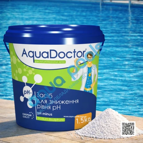 Засіб для зниження pH AquaDoctor pH Minus 1.5 кг в гранулах