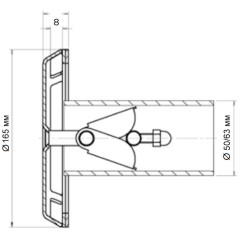 Форсунка Flexinox 87198033 (25 м3/год), під бетон
