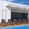 Шезлонг Aquajoy Fiji, коричневий
