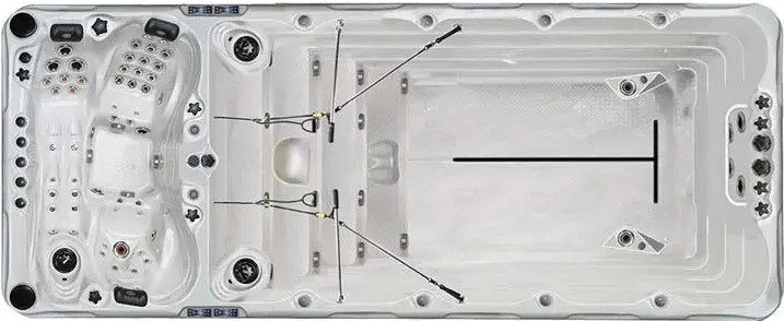 Плавальний СПА-басейн Passion Spas Spirit Deep (540x228x152 см), Сріблясто-білий