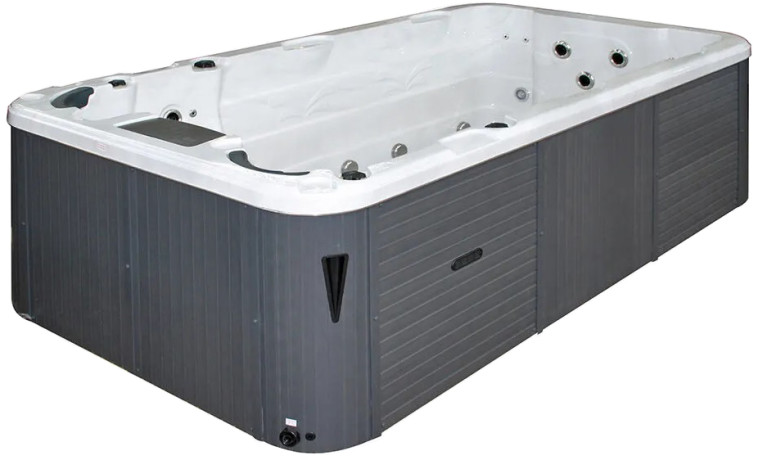 Плавальний СПА-басейн Passion Spas Aquatic 1 Eco (400x228x126 см), Сріблясто-білий