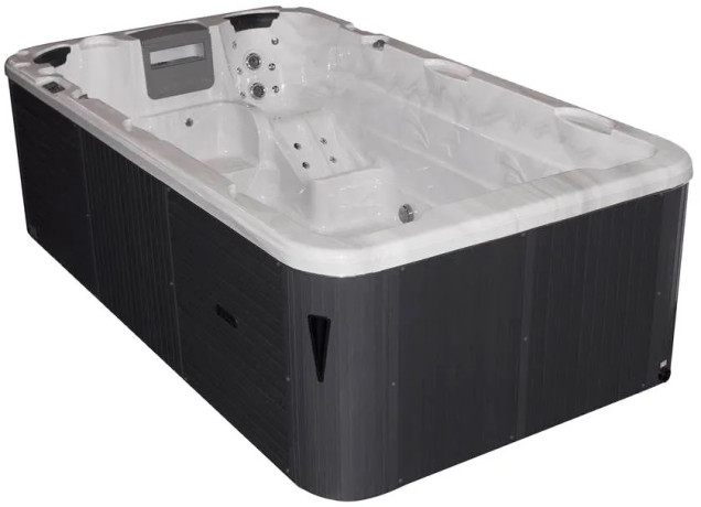Плавальний СПА-басейн Passion Spas Aquatic 1 Eco (400x228x126 см), Сріблясто-білий