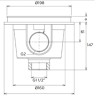 Злив донний Flexinox 87198014, під лайнер