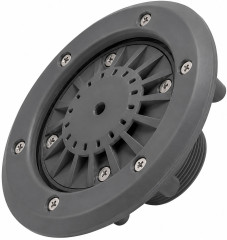 Форсунка донна Emaux EM2863 з латунними вставками, під лайнер, Dark Grey