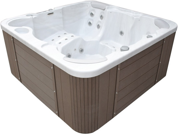 СПА-басейн IQUE Corsica 2000-CFL (200х200х89 см) Brushed walnut
