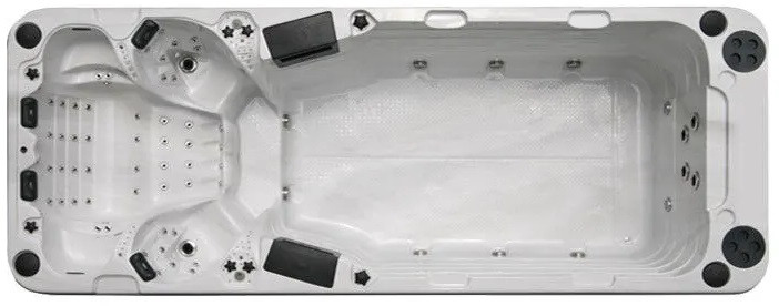 Плавальний СПА-басейн Passion Spas Aquatic 5 (580x228x155 см), Сріблясто-білий