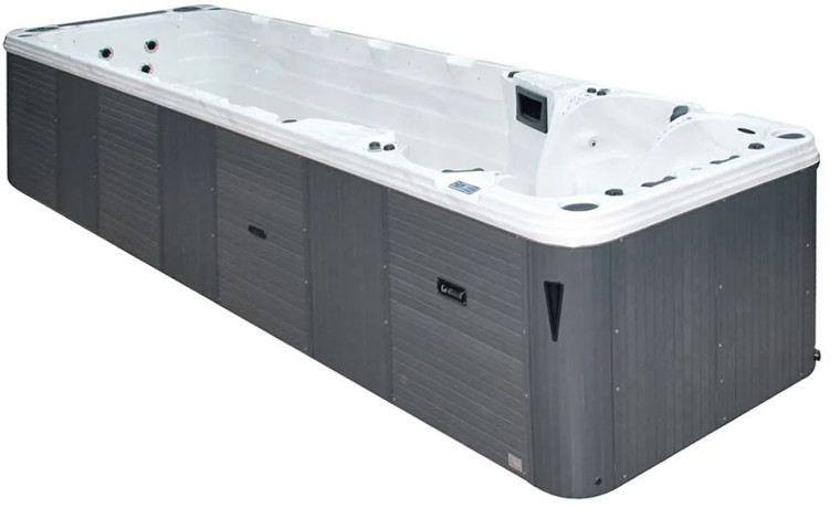 Плавальний СПА-басейн Passion Spas Aquatic 6 (780x228x155 см), Сріблясто-білий