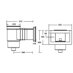 Скімер Kripsol SKS.C Standard бетон