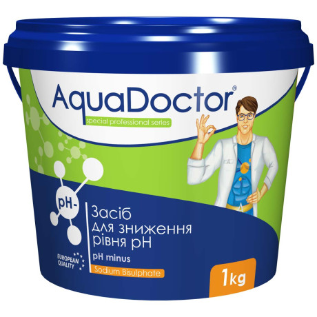 Засіб для зниження pH AquaDoctor pH Minus 1 кг в гранулах