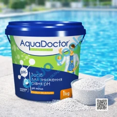 Засіб для зниження pH AquaDoctor pH Minus 1 кг в гранулах