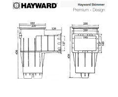 Скімер Hayward 3111 PREMIUM Standart під лайнер