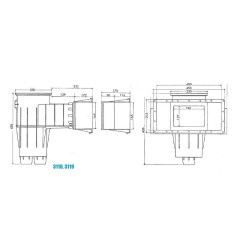 Скімер Hayward 3119 Premium Wide під лайнер