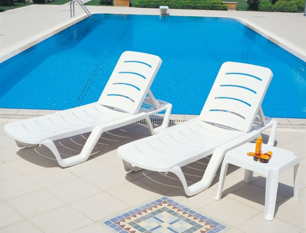 Шезлонг Aquajoy Bahama, білий