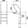 Сходи для басейну Flexinox Mixta (3 сходинки), AISI-316L