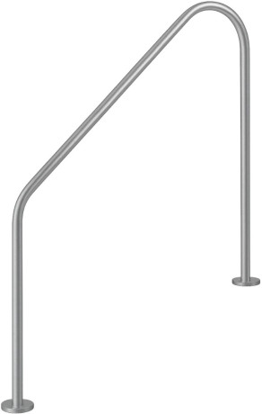 Поручень Flexinox 87162260 для римських сходів 2-BEND (1829 мм, фланець, AISI-316L)